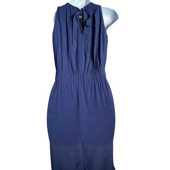 Kate Spade Carlie Elastic Waist Crepe Sheath Dress Blue Size 2 - Picture 7 of 9